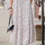 Speckled Ruffle Bottom Maxi Skirt