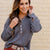 Thermal Collar Accented Button Pullover