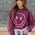 Vintage Smiley Face Ribbed Graphic Crewneck