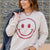 Vintage Smiley Face Graphic Crewneck