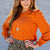 Cinched Trim Long Sleeve Blouse