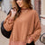 Checkered Side Slit Sweatshirt