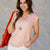 Striped Smocked Shoulder Tee