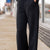 Subtle Ribbed Relaxed Bottom Pants