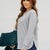 Textured Side Slit Sweatshirt