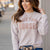Hold Your Horses Ribbed Graphic Crewneck