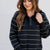 Striped Quarter Zip Pullover