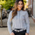 Thin Scalloped Stripes Hoodie