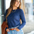 Vertical Ribbed Long Sleeve Tee