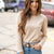 Waffle Front Long Sleeve Tee
