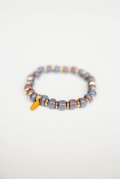 Bel Koz 14k Gold Accented Clay Bracelet
