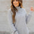 Quilted Button Accent Pullover