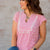Striped Tassel Accent Tee
