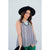 Striped Lace Top Tank