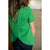 Scalloped Back Short Sleeve Shirt