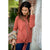 Raw Stitch Front Tie Long Sleeve Tee