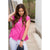 Mid Seam Bottom Fringe Blouse
