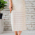 Lace Slit Back Midi Skirt