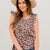 Scattered Blooms Ruche Accented Blouse