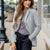 Heathered Striped Blazer