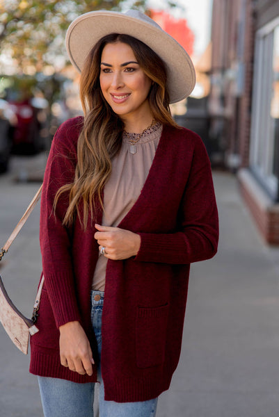 Thick Basic Tunic Cardigan
