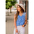 Mixed Floral Flutter Trim Tank