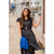Date Night Paint Splotched Flutter Dress