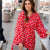Floating Floral Wrap Top Dress