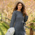 Long Sleeve Front Tie Sweater Dress