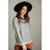 Solid Trim Cheetah Long Sleeve Tee