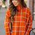 Grid High Low Mock Neck Sweater Tee