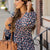 Floral Fun Cinched V Blouse